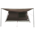Familienzelt Braun Grau 420 x 305 x 200 cm Polyester und Stahl
