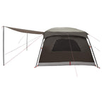 Familienzelt Braun Grau 500 x 400 x 230 cm Polyester und Stahl