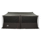 Familienzelt Braun grau 450 x 400 x 265 cm Polyester und Stahl