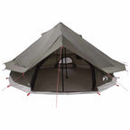 Tipi Zelt Braun Grau 700 x 700 x 395 cm Polyester und Stahl