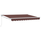 Einziehbare Markise Braun 3,5 x 2 m