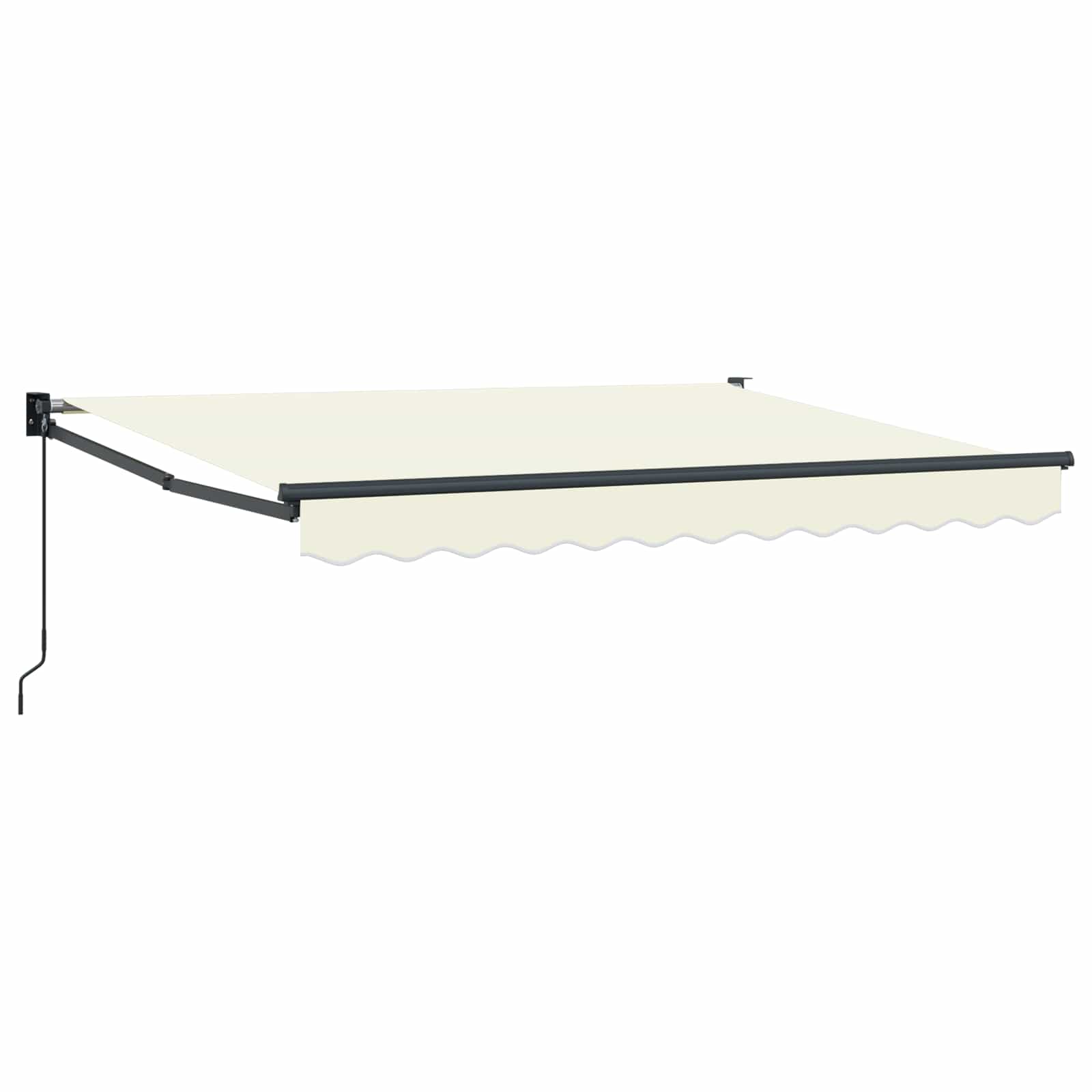 Einziehbare Markise Creme 3 x 2 m 100% Polyester und Aluminium