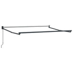 Einziehbare Markise Anthrazit 3,5 x 2 m