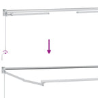 Manuelle Gelenkarmmarkise mit LEDs Mehrfarbig 3 x 2 m