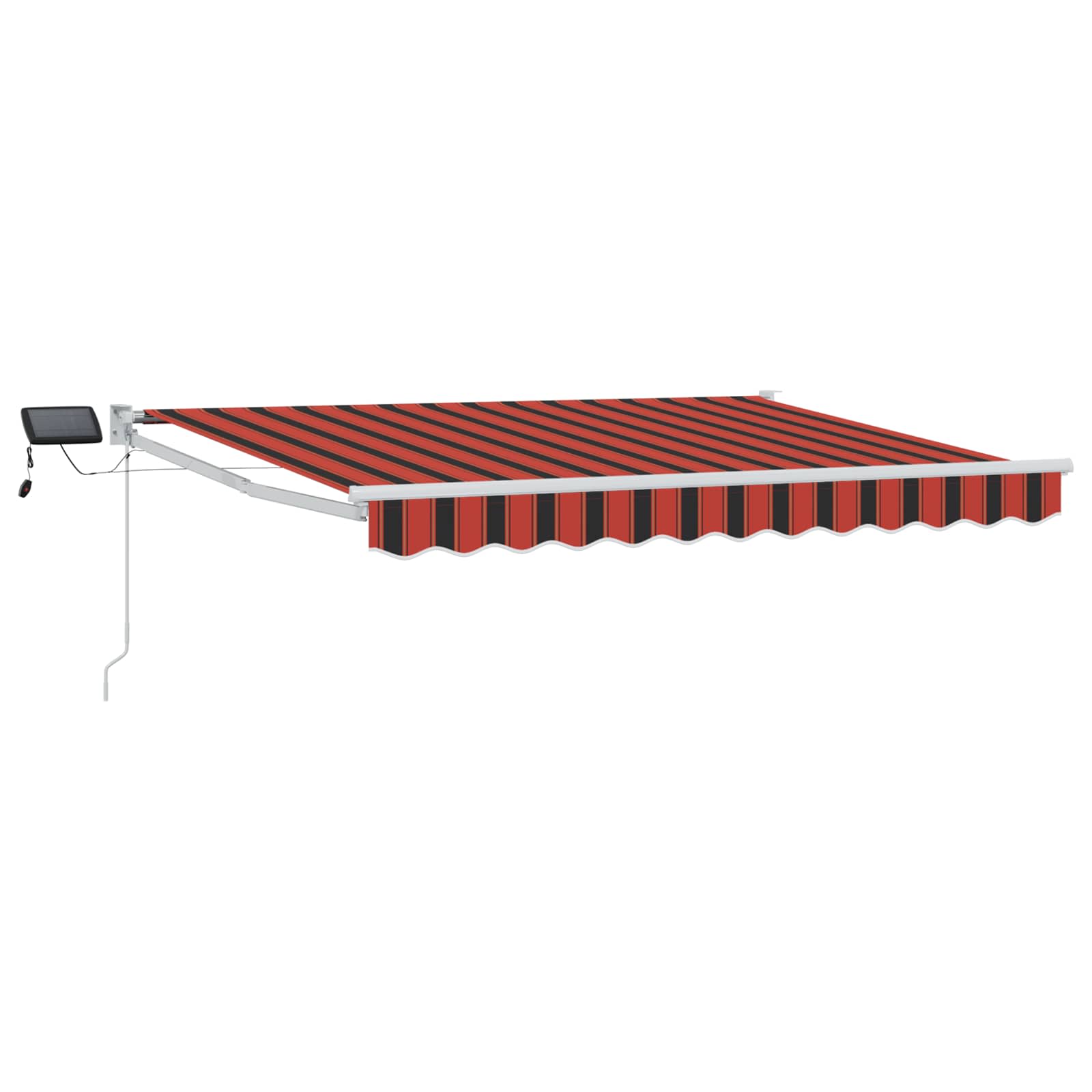 Manuelle Gelenkarmmarkise mit LEDs 3 x 2,5 m