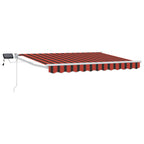 Manuelle Gelenkarmmarkise mit LEDs 3,5 x 2,5 m