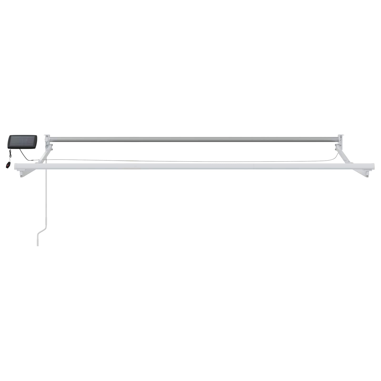 Manuelle Gelenkarmmarkise mit LEDs 3,5 x 2,5 m