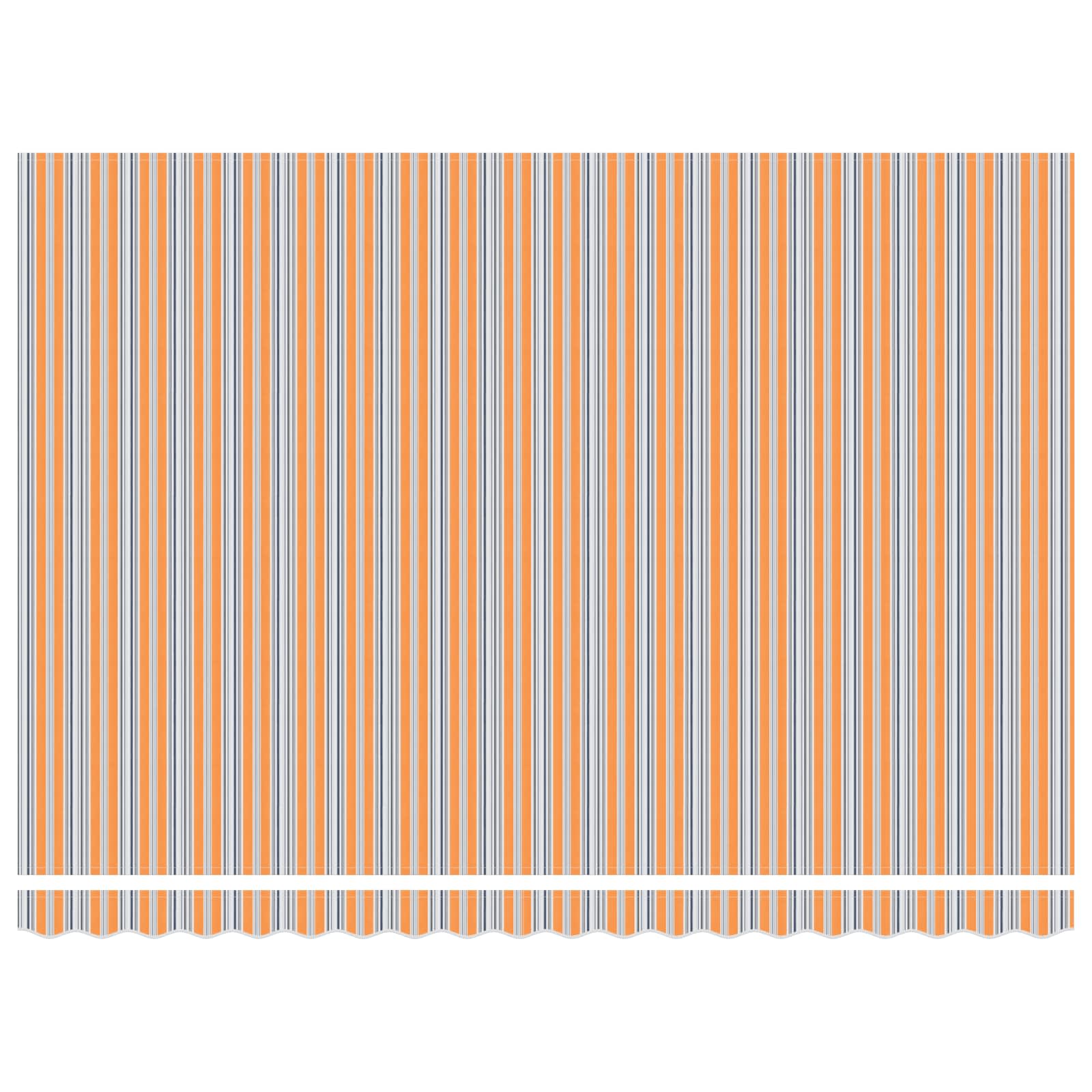 Manuelle Gelenkarmmarkise mit LEDs Blau, Orange, Weiß 4 x 3 m