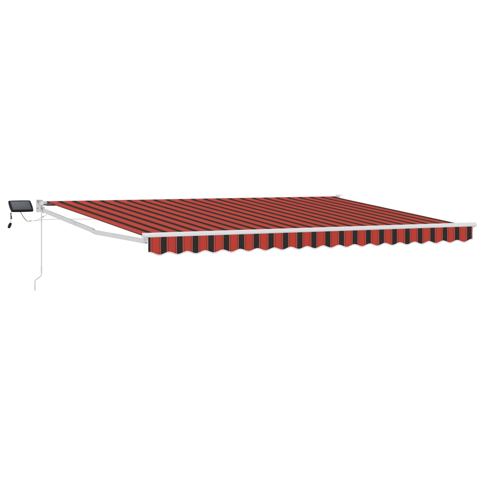 Manuelle Gelenkarmmarkise mit LEDs 4,5 × 3 m