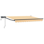 Manuelle Gelenkarmmarkise mit LEDs 3,5 x 2 m