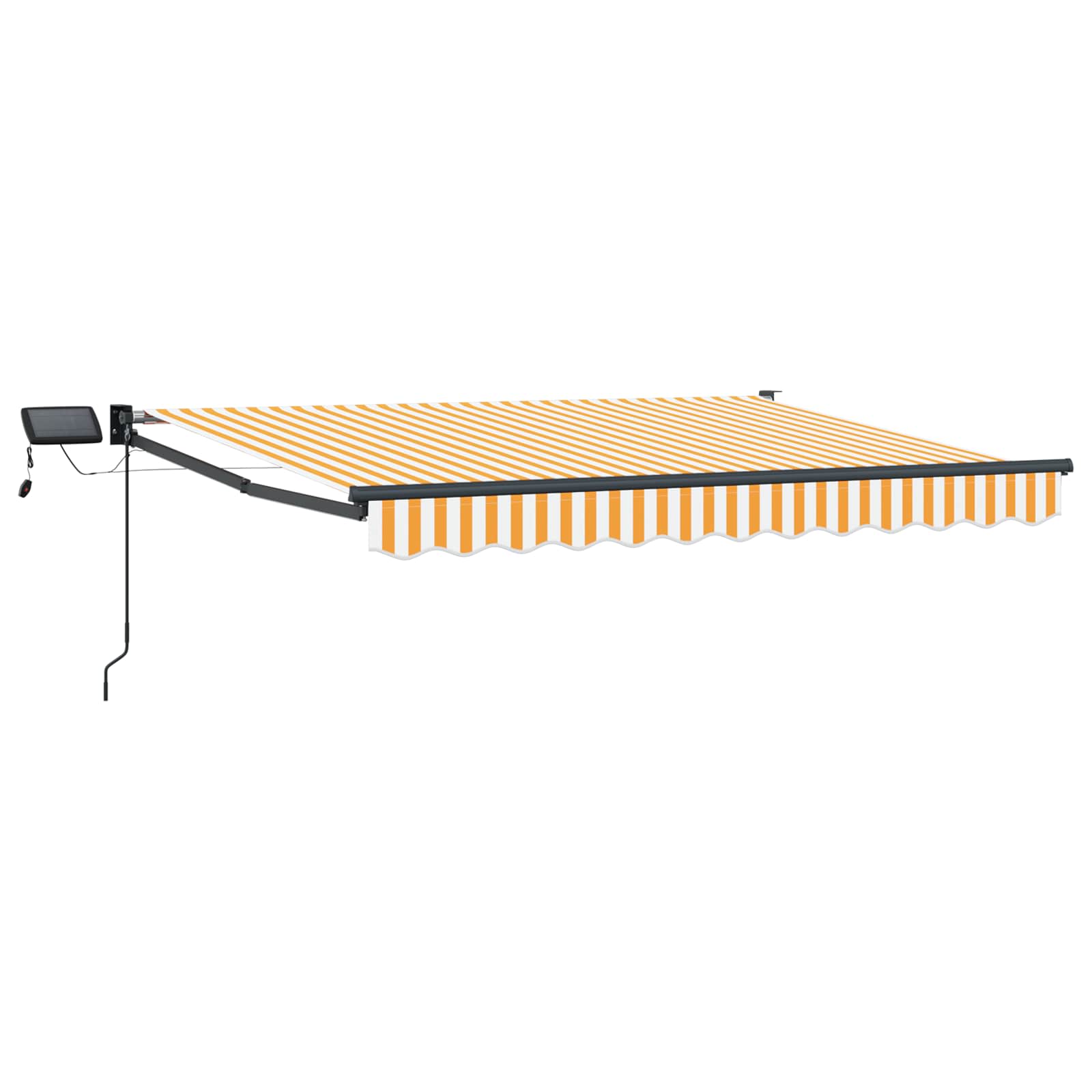 Manuelle Gelenkarmmarkise mit LEDs 3,5 x 2 m