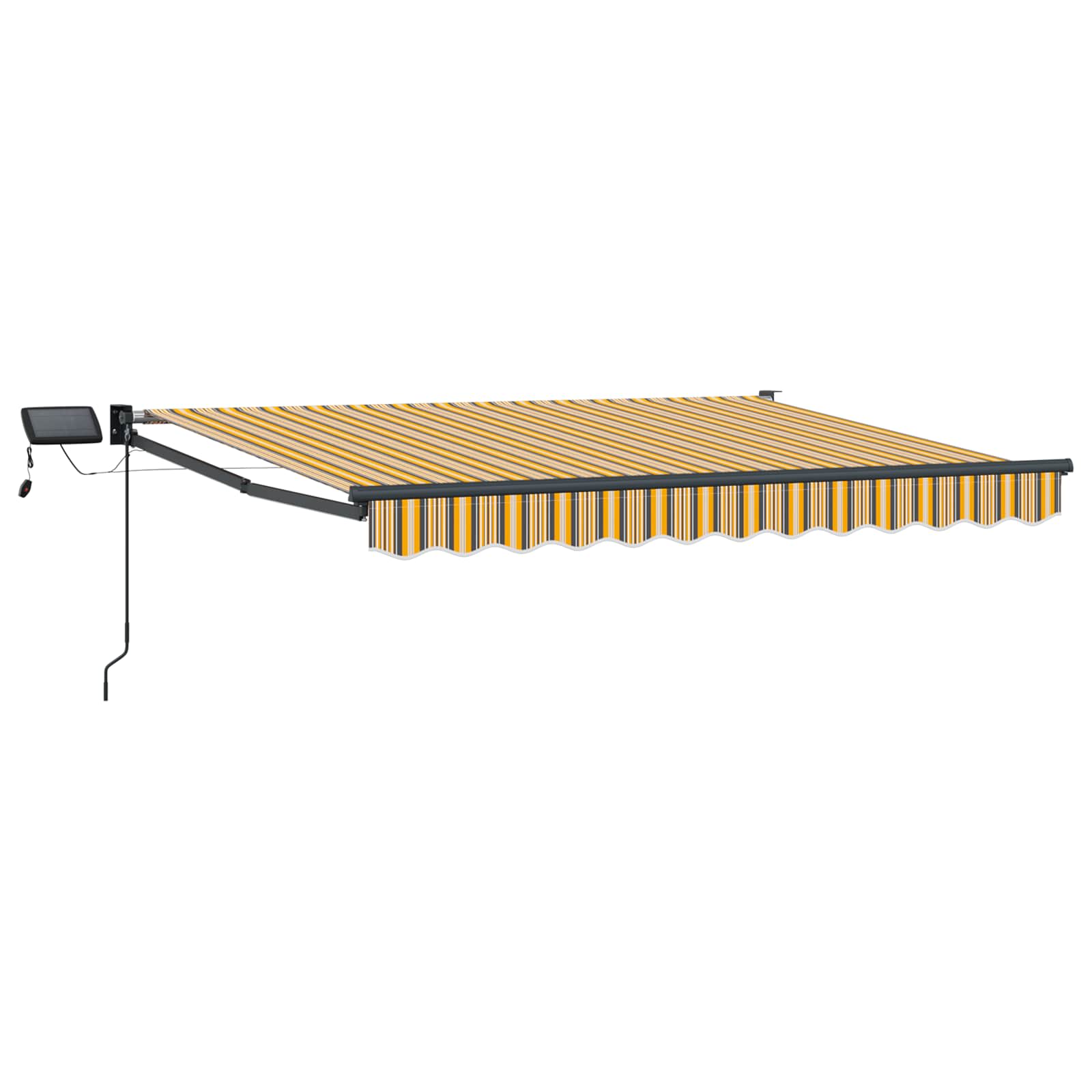 Manuelle Gelenkarmmarkise mit LEDs 3,5 x 2 m