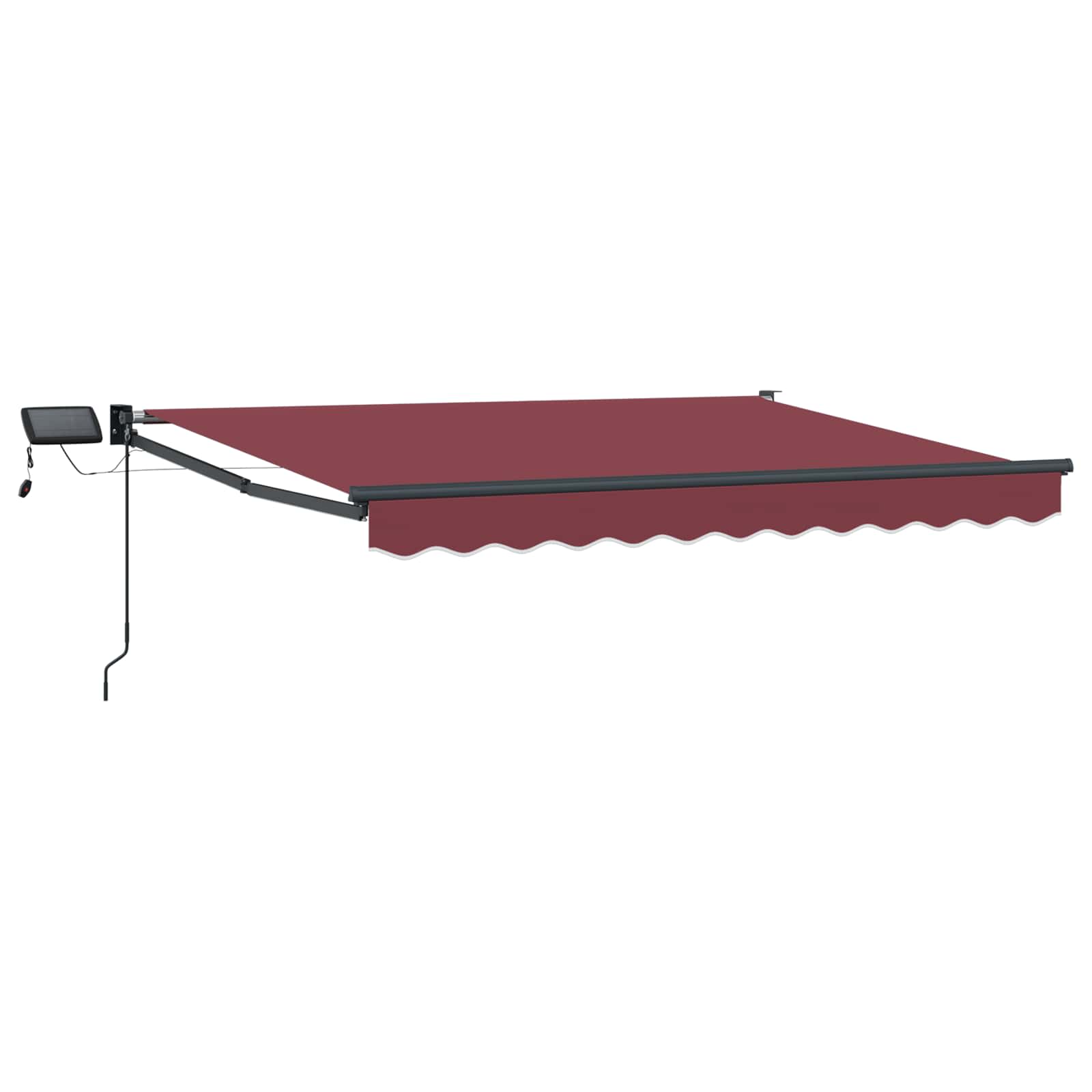Manuelle Gelenkarmmarkise mit LEDs 3 x 2,5 m