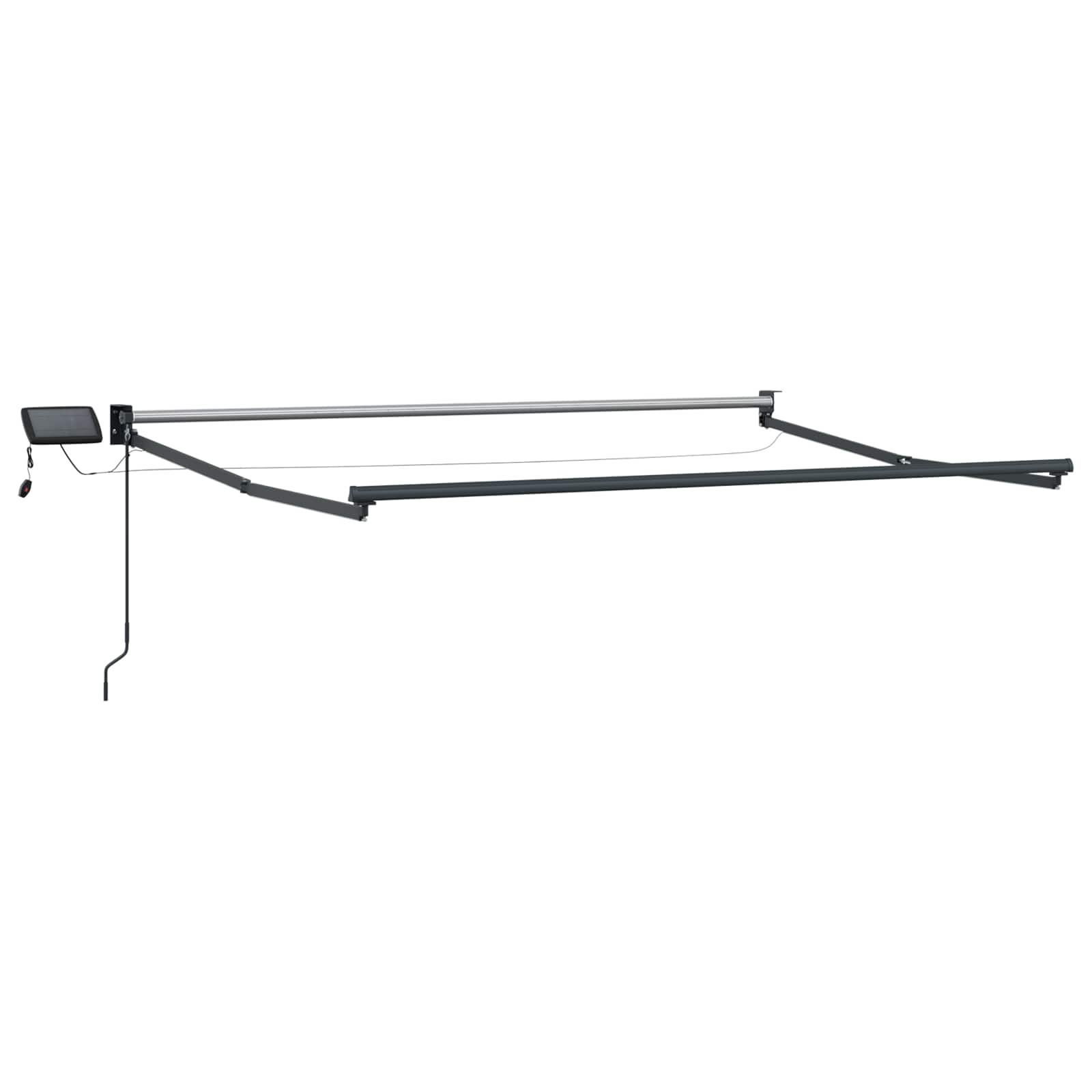 Manuelle Gelenkarmmarkise mit LEDs 3 x 2,5 m