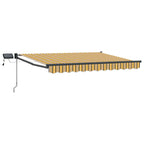 Manuelle Gelenkarmmarkise mit LEDs 3 x 2,5 m