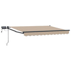 Manuelle Gelenkarmmarkise mit LEDs 3 x 2,5 m