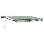 Manuelle Gelenkarmmarkise mit LEDs 3 x 2,5 m