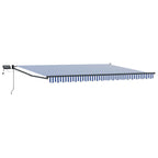 Manuelle Gelenkarmmarkise mit LEDs 4,5 × 3 m