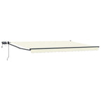 Manuelle Gelenkarmmarkise mit LEDs 4,5 × 3 m