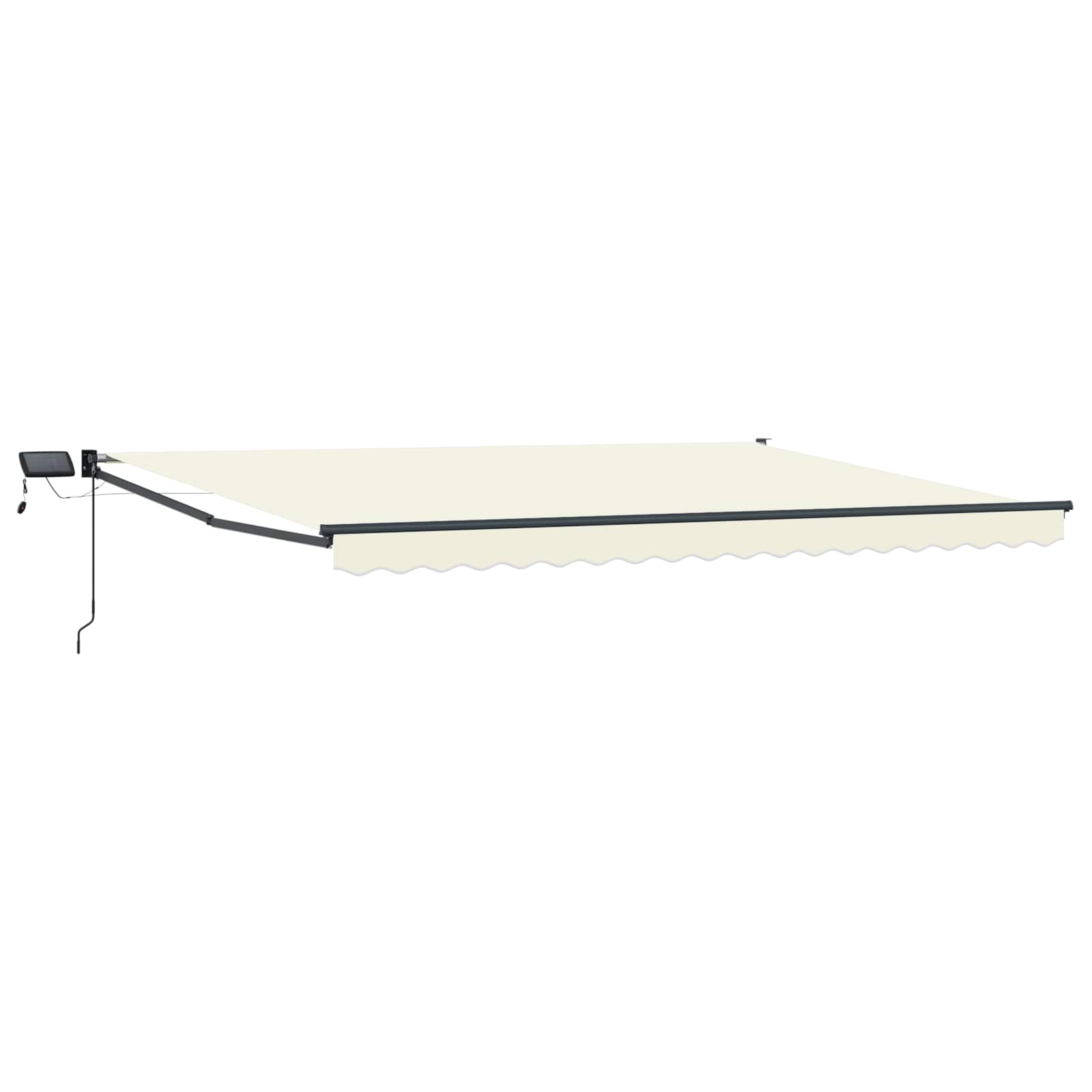 Manuelle Gelenkarmmarkise mit LEDs 4,5 × 3 m