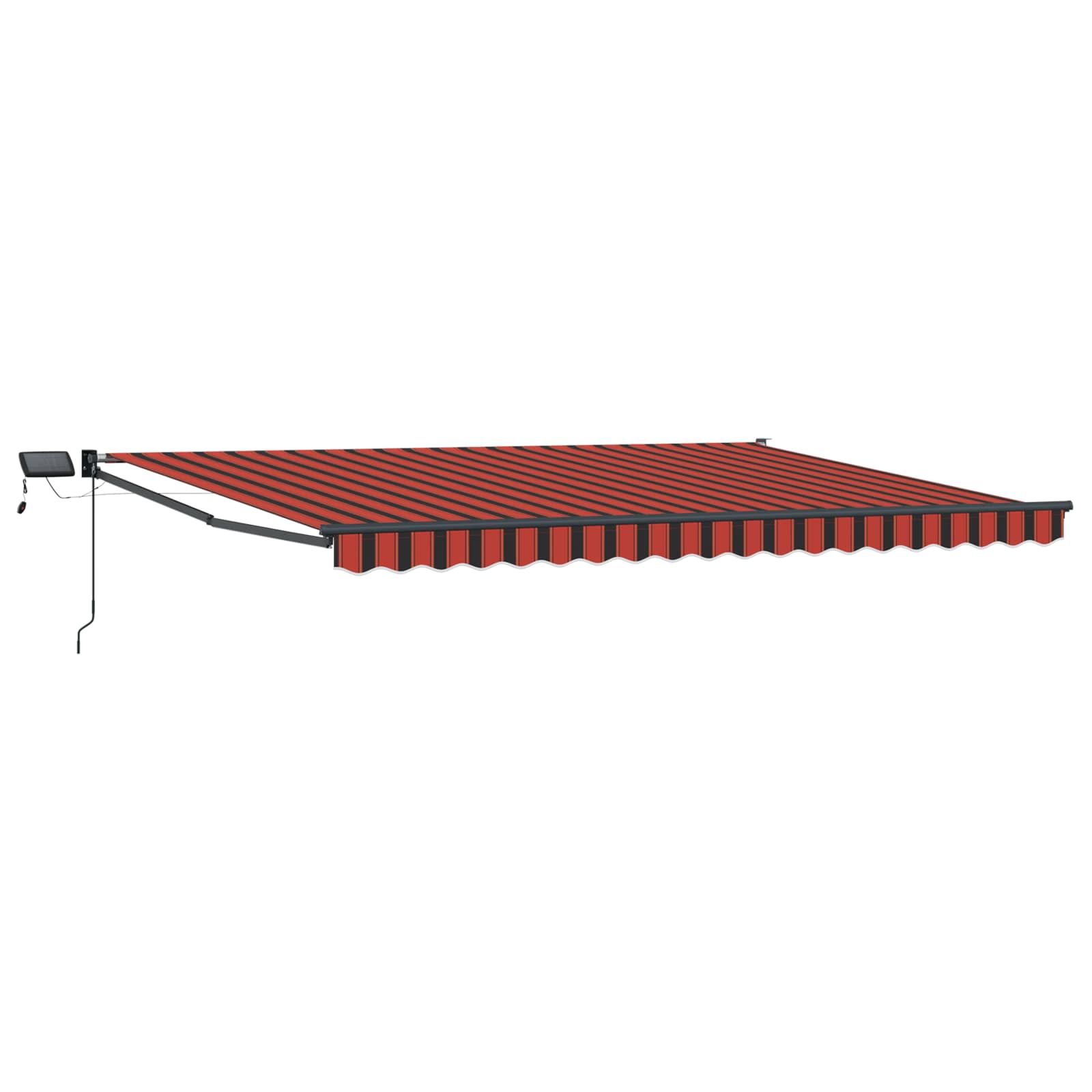 Manuelle Gelenkarmmarkise mit LEDs 4,5 × 3 m
