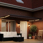Manuelle Gelenkarmmarkise mit LEDs 4,5 × 3 m