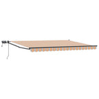 Manuelle Gelenkarmmarkise mit LEDs 4,5 × 3 m