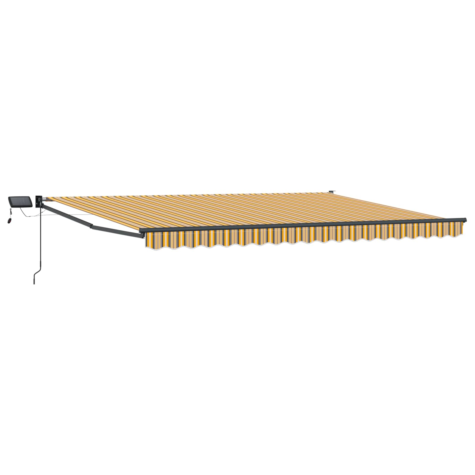Manuelle Gelenkarmmarkise mit LEDs 4,5 × 3 m