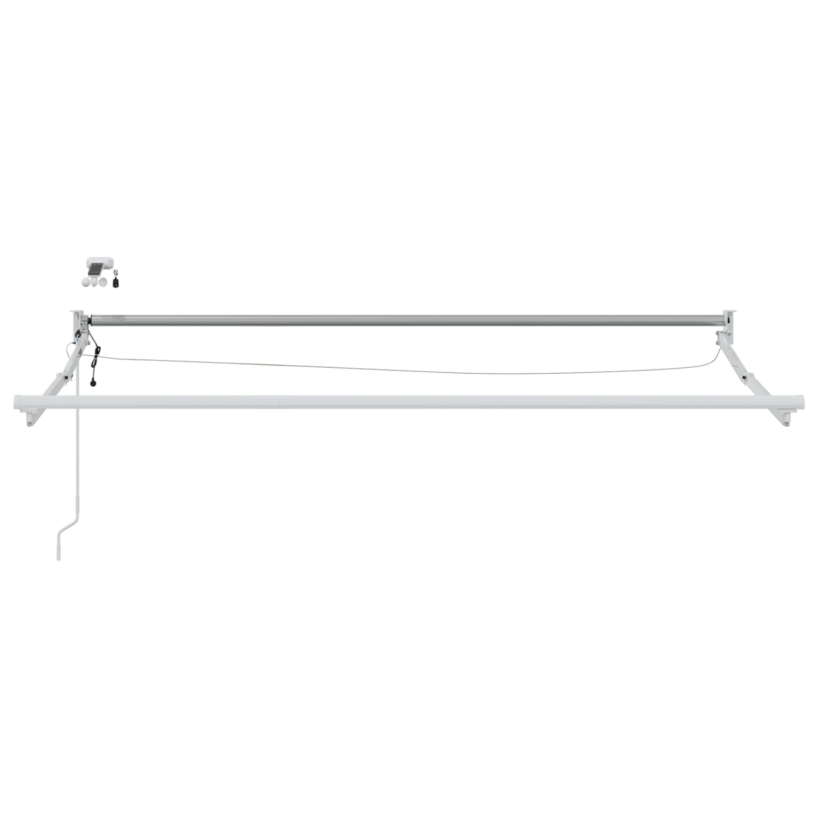 Elektrische ausziehbare Markise Creme 3 x 2,5 m