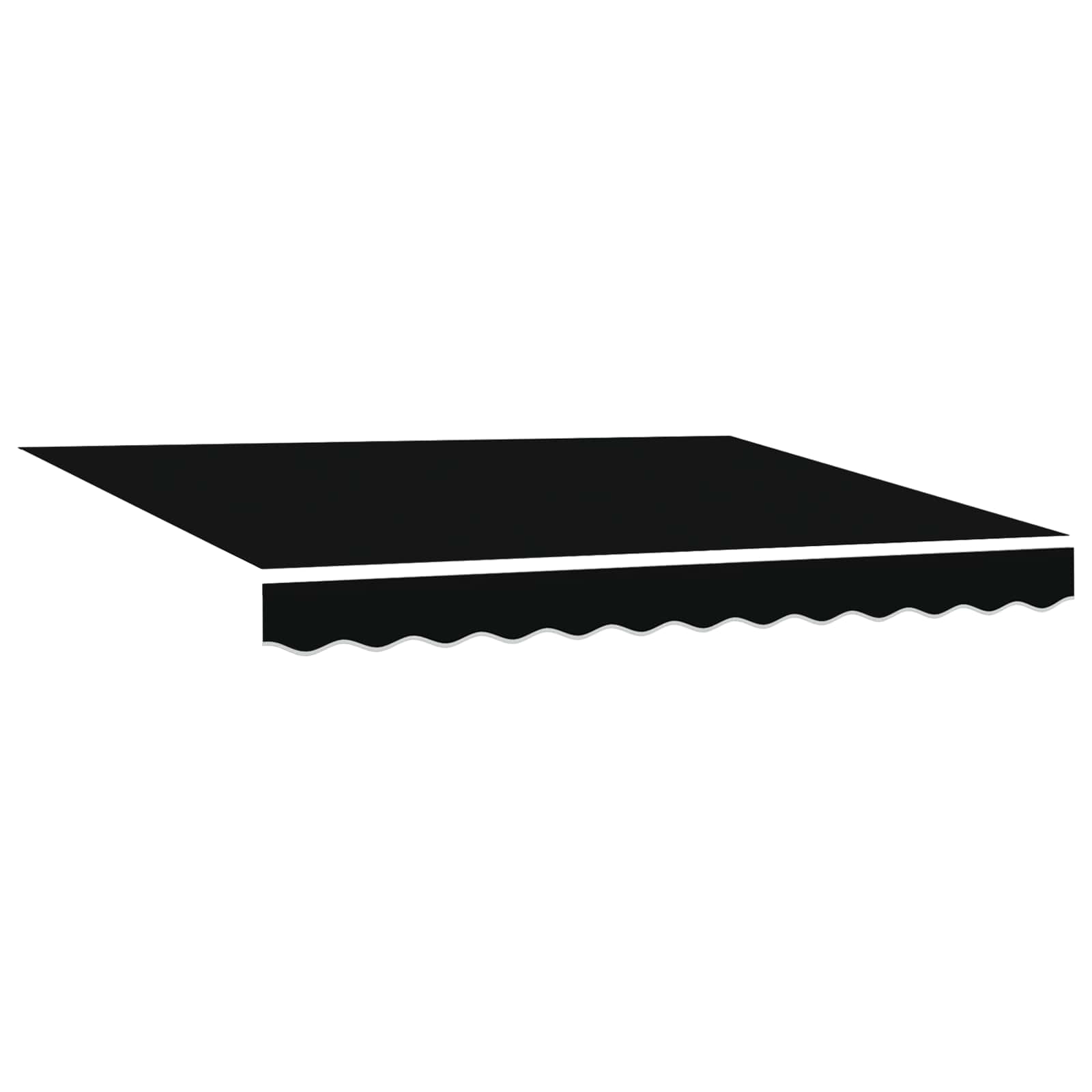 Elektrische ausziehbare Markise Schwarz 3 x 2,5 m
