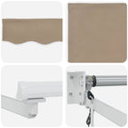 Elektrische ausziehbare Markise Beige 3 x 2,5 m
