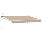 Elektrische ausziehbare Markise Beige 3 x 2,5 m