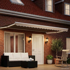 Elektrische ausziehbare Markise Beige 4,5 × 3 m
