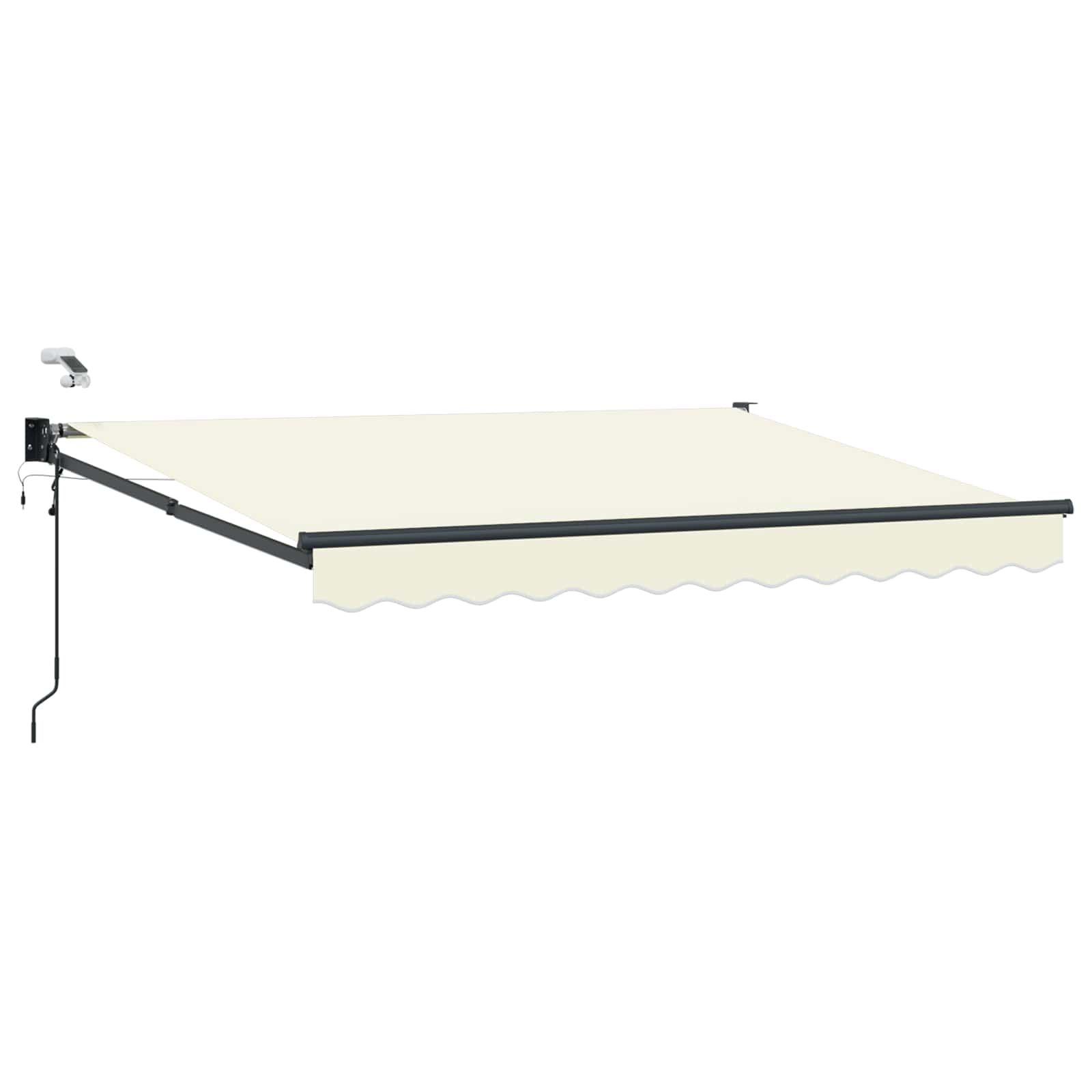 Elektrische ausziehbare Markise Creme 3,5 x 2,5 m