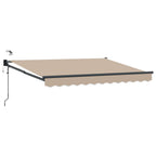Elektrische ausziehbare Markise Beige 3,5 x 2,5 m