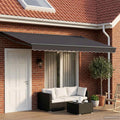 Elektrische ausziehbare Markise Anthrazit 4 x 3 m