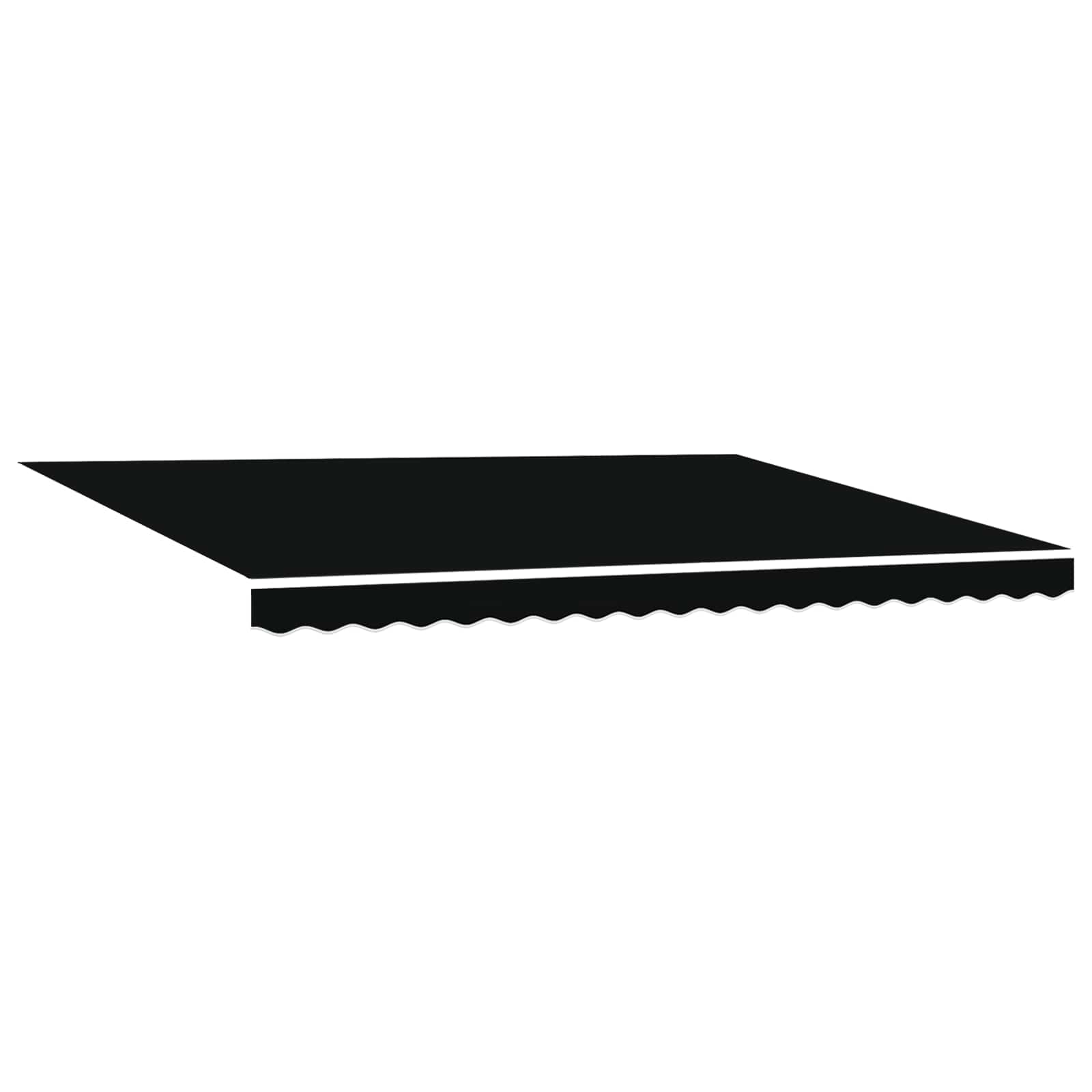 Elektrische ausziehbare Markise Schwarz 4 x 3 m