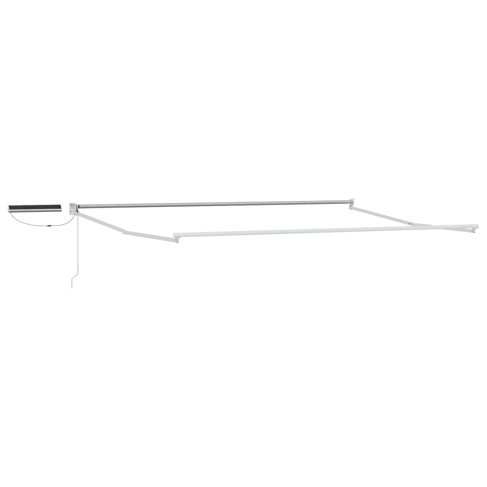 Elektrische ausziehbare Markise Blau und Weiß 4 x 2 m