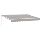 Manuell einziehbare Markise Hellgrau 3 x 2,5 m