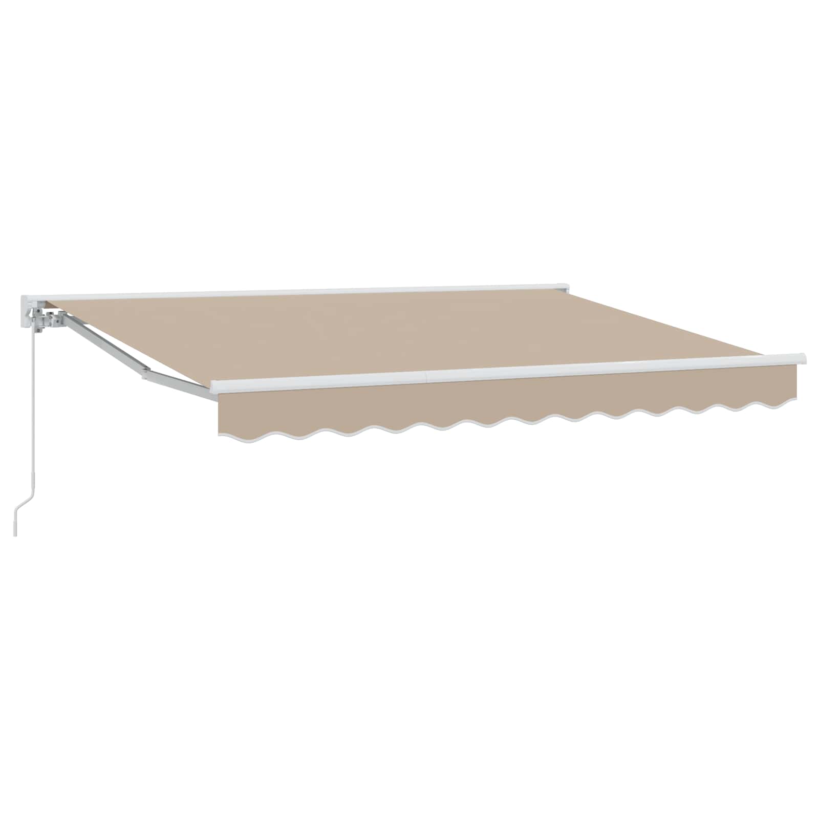 Manuell einziehbare Markise Beige 3,5 x 2,5 m