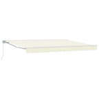 Manuell einziehbare Markise Creme 4 x 3 m