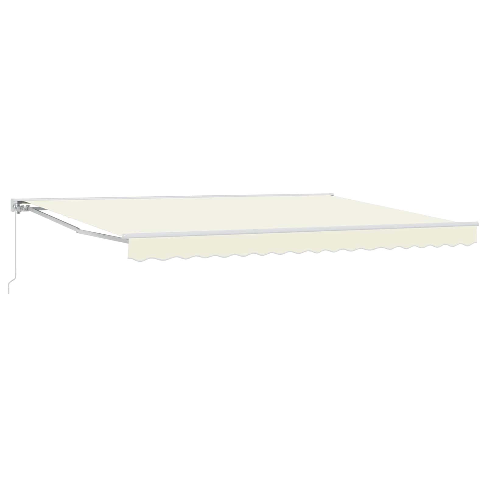 Manuell einziehbare Markise Creme 4,5 x 3,5 m