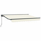 Manuell einziehbare Markise Creme 2,5 x 2 m