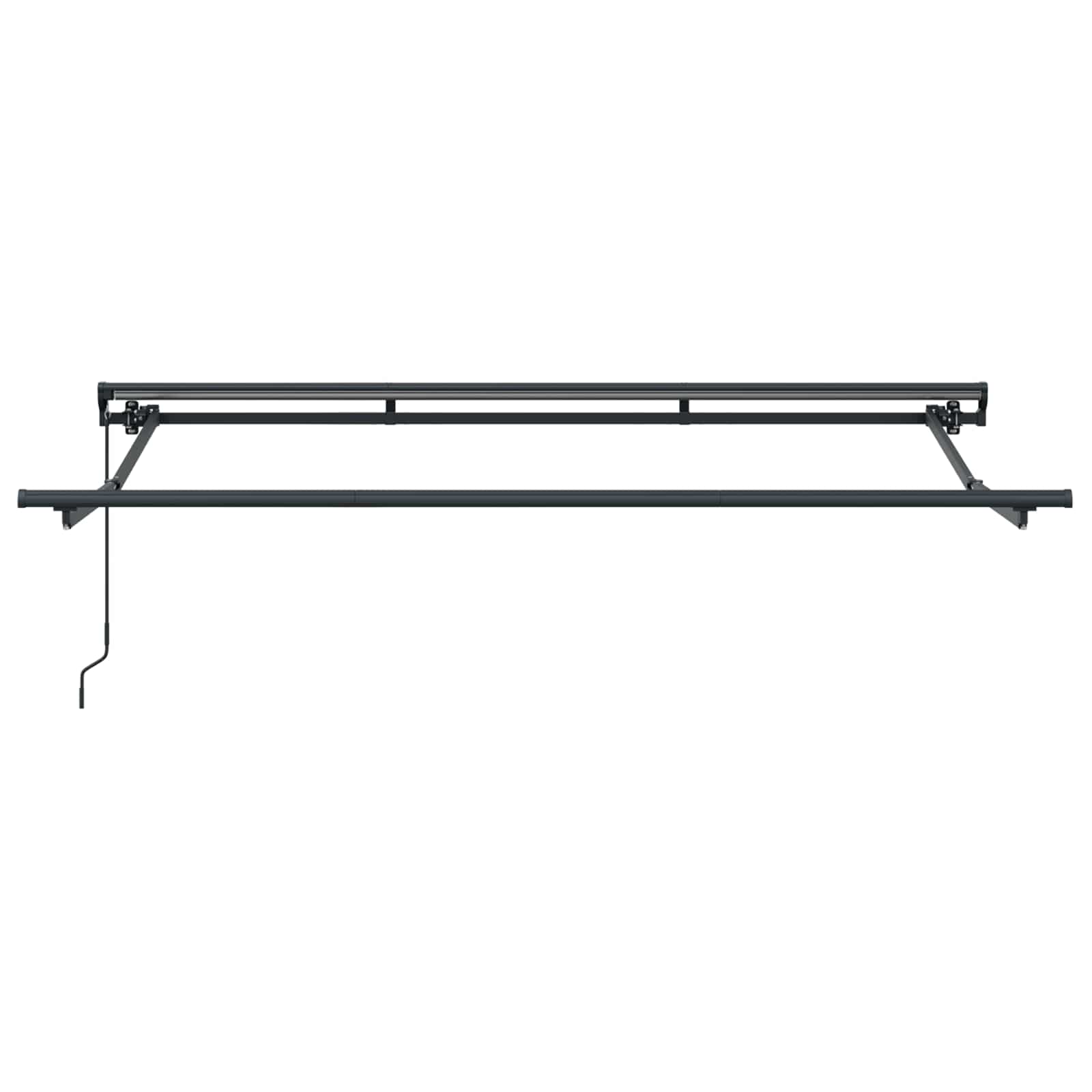Manuell einziehbare Markise Creme 2,5 x 2 m