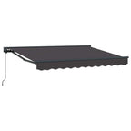 Manuell einziehbare Markise Anthrazit 2,5 x 2 m
