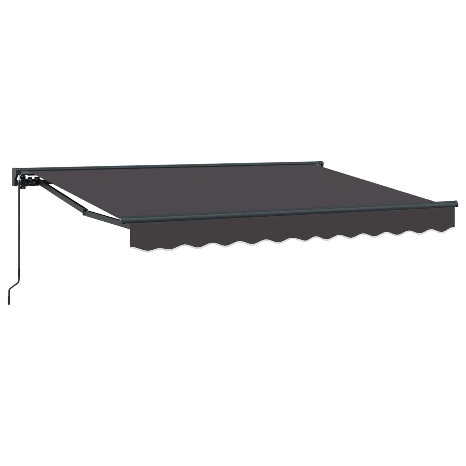 Manuell einziehbare Markise Anthrazit 2,5 x 2 m