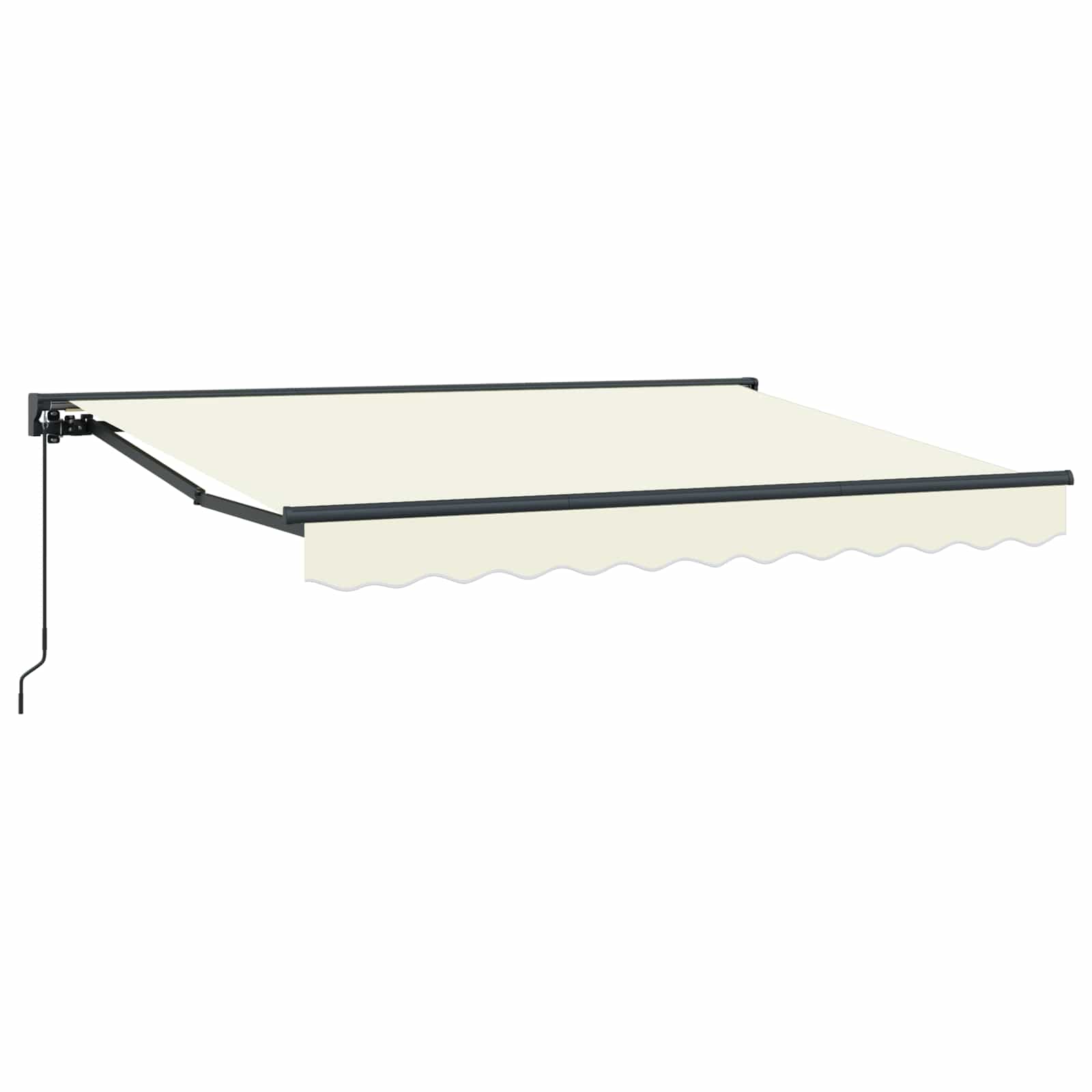 Manuell einziehbare Markise Creme 3 x 2 m