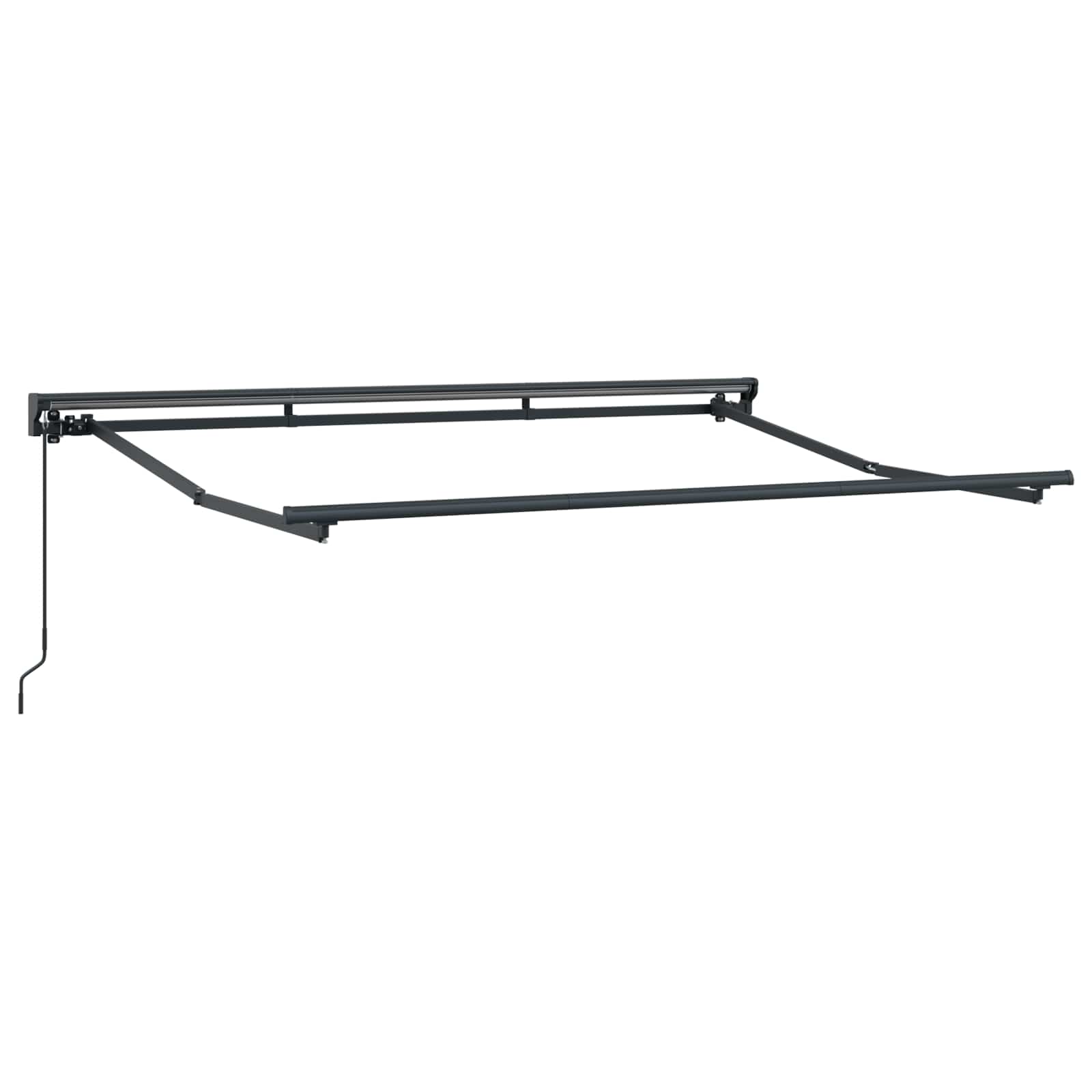 Manuell einziehbare Markise Bordeauxrot 3,5 x 2 m