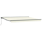 Manuell einziehbare Markise Creme 4 x 2 m