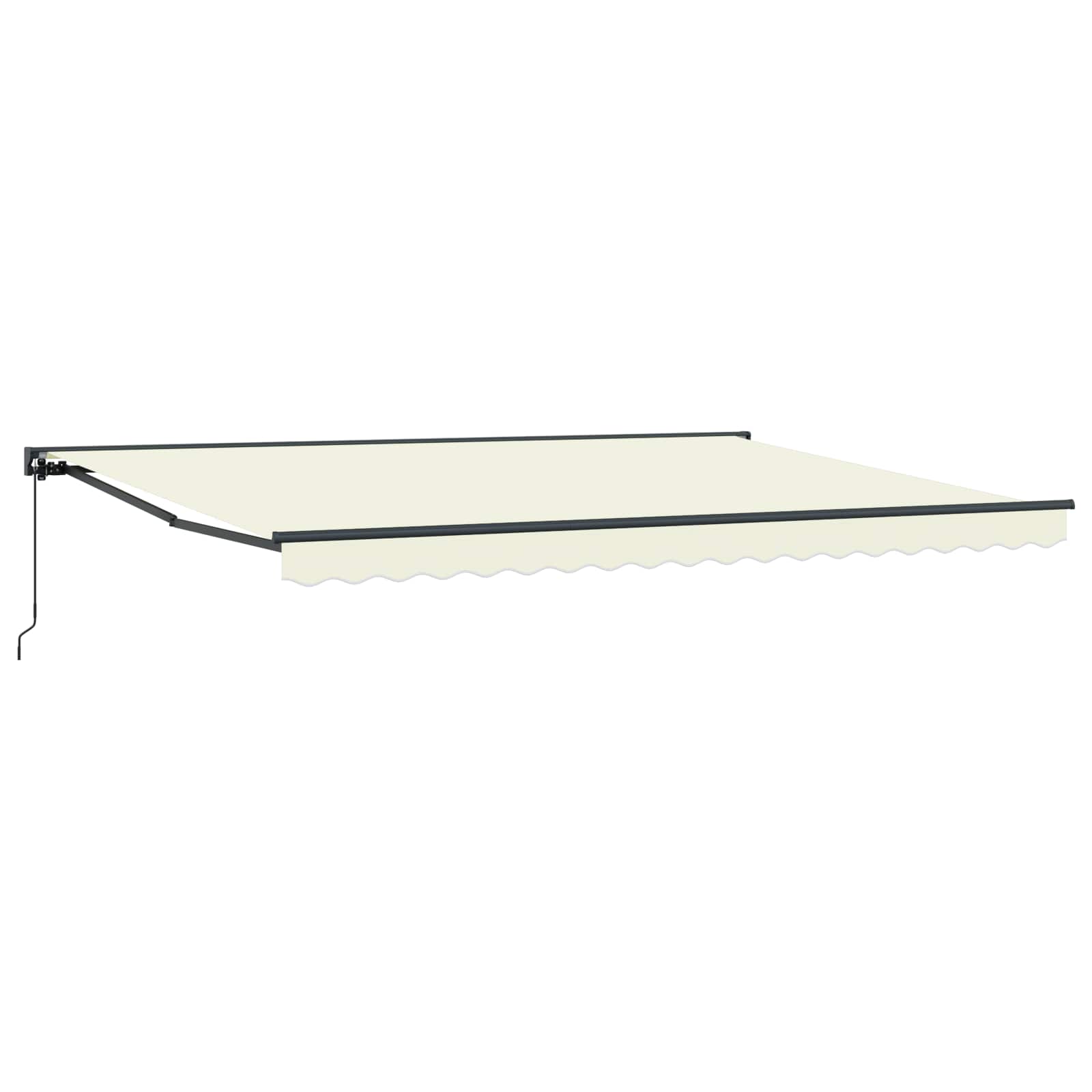 Manuell einziehbare Markise Creme 4,5 x 3,5 m